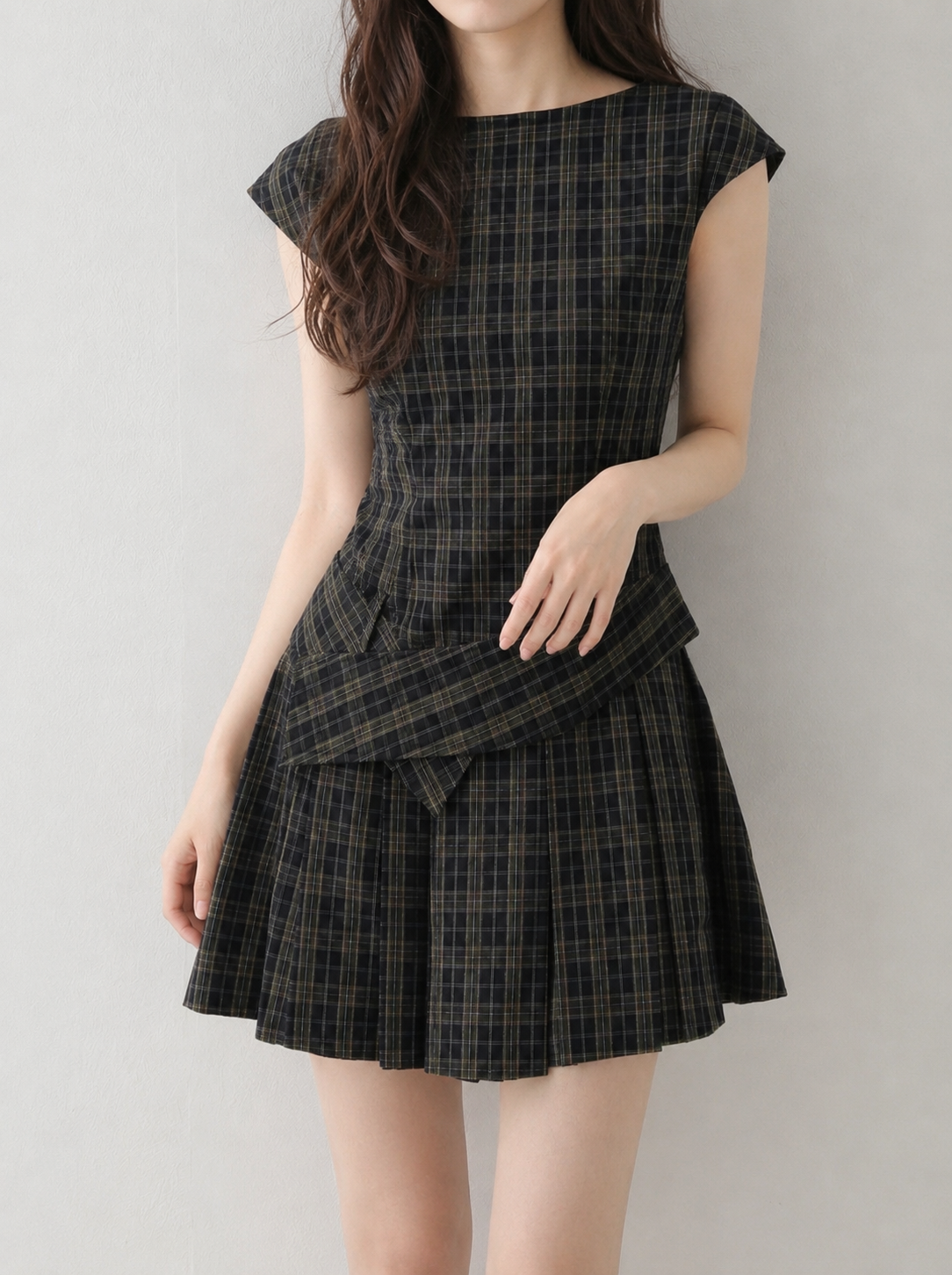 ウエストマークチェックワンピース – Mimii｜低身長女子の優勝服