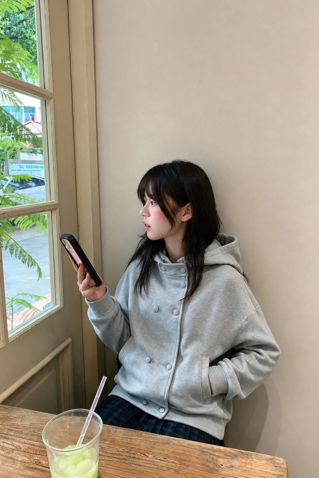 ダブルブレストパーカージャケット
