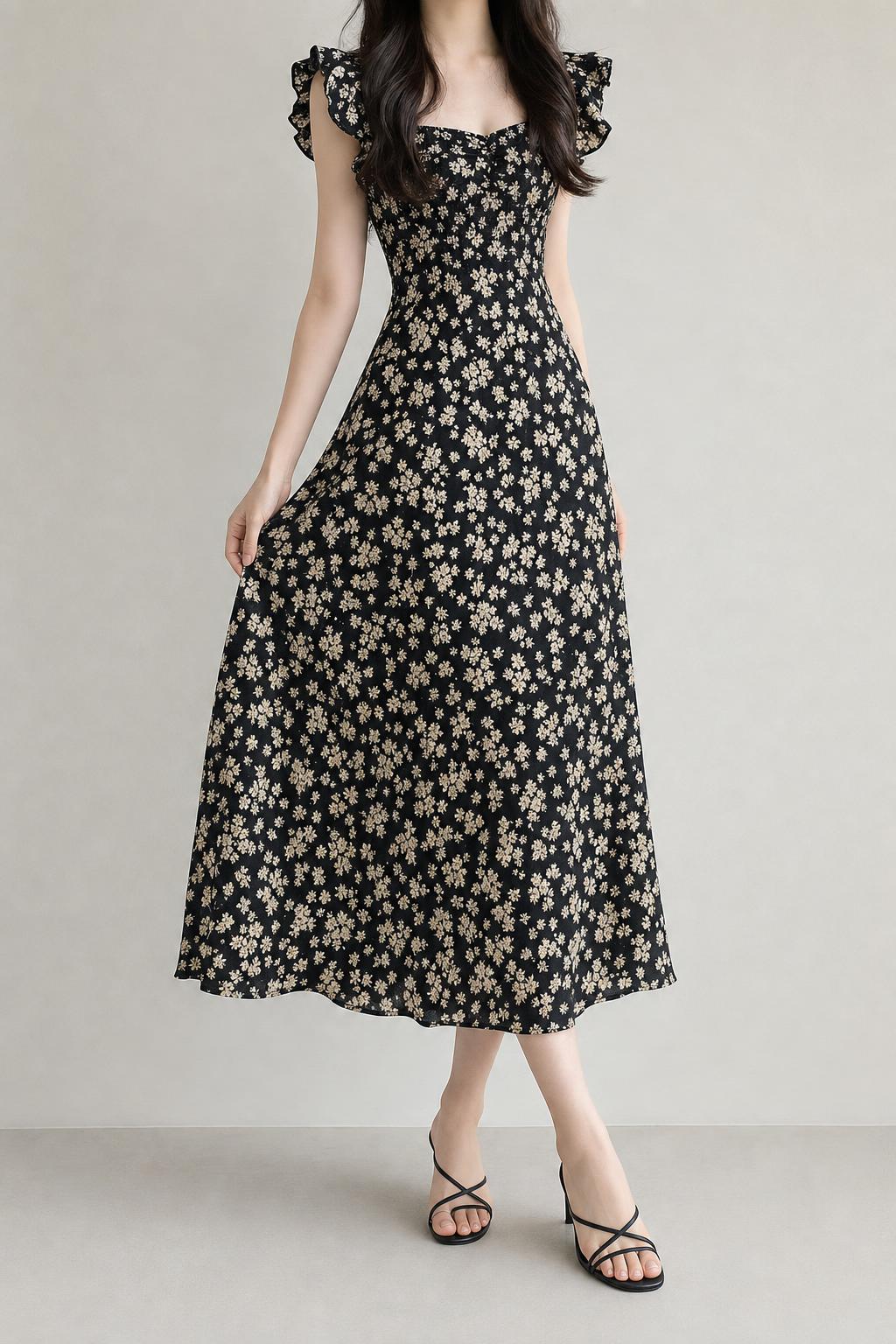 Mimii black floral dress B